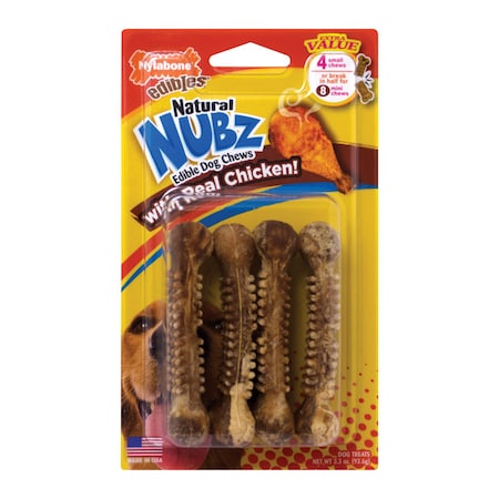 Nylabone Nylabone Nubz Chicken Chews For Dogs 3.3 oz 4 pk NEN201VP4W